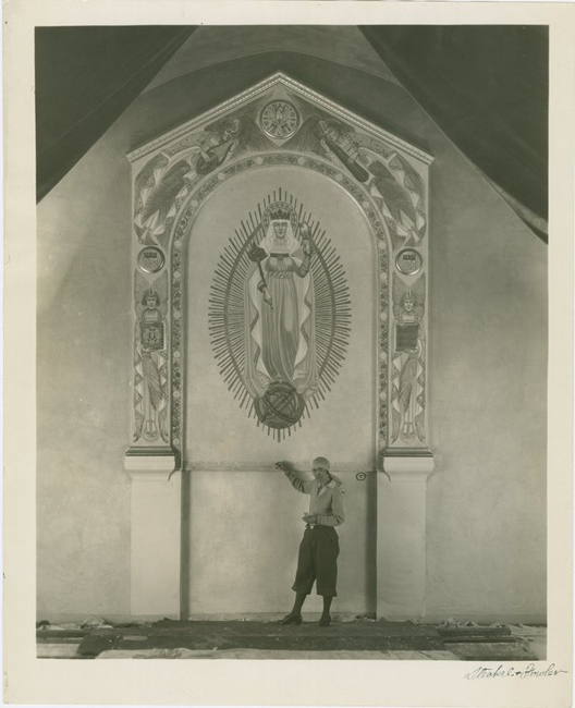 Lucile Lloyd: altarpiece mural, Saint Mary of the Angels Church (Hollywood, Calif.)