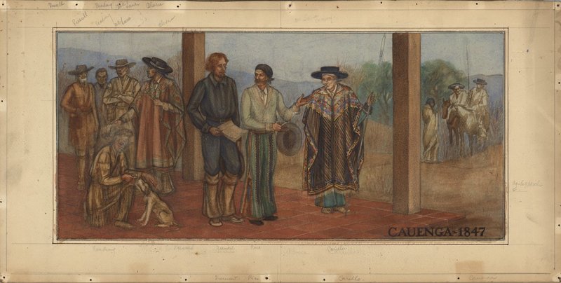 Lucile Lloyd: Study for Cahuenga mural