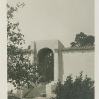 Santa Barbara State Teachers College -- Ebbets Hall archway to loggia