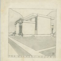 Rudolph Schindler: Monolith house (Racine, Wis.?)