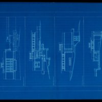 Rudolph Schindler: Barnsdall Director&#039;s House elevations (Los Angeles, Calif.)