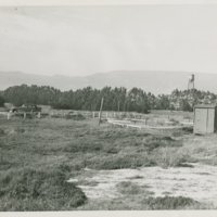 World War II Marine base and future site of the UC Santa Barbara campus: looking north towards the mountains